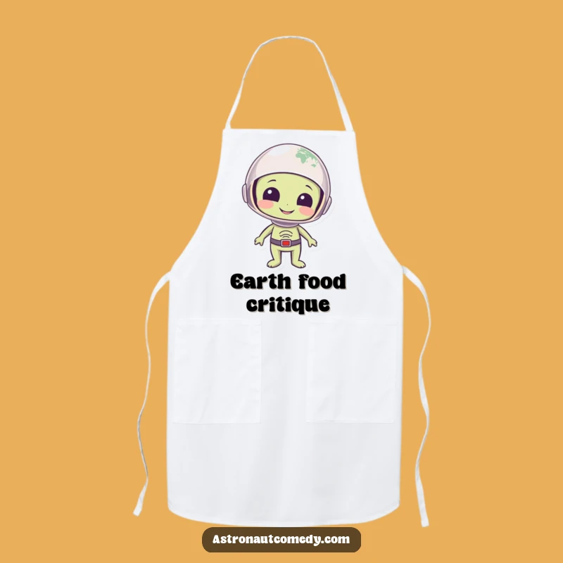 Funny Alien Chef Apron - Earth Gazer Kitchen Fun & Protection