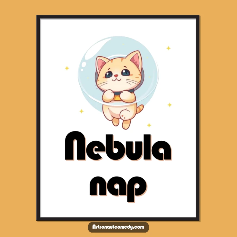 Funny Cat Astronaut Digital Art - Instant Celestial Charm, Printable Space Gift!