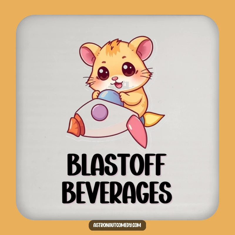 Funny Hamster Rocket Coaster Set - Protect Surfaces from Space Debris, Pilot Gift!