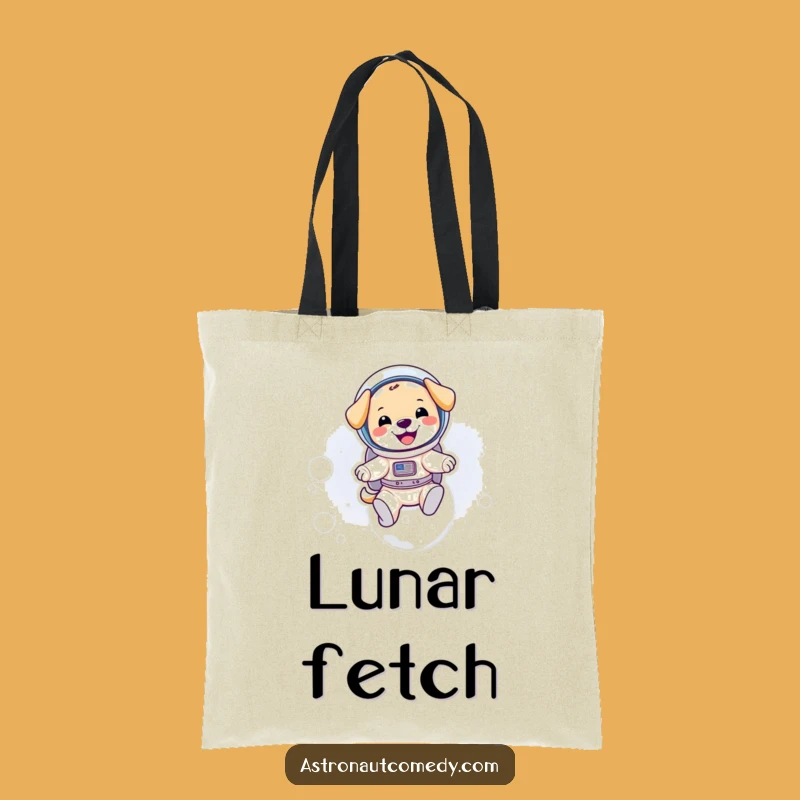 Funny Puppy Astronaut Tote Bag - Carry Your Laughs, Great Space Gift!